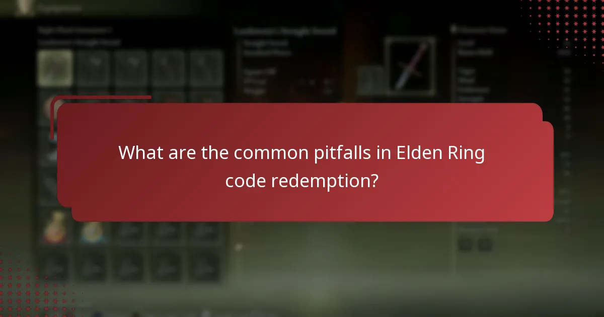 What are the common pitfalls in Elden Ring code redemption?