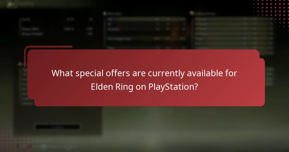 What special offers are currently available for Elden Ring on PlayStation?