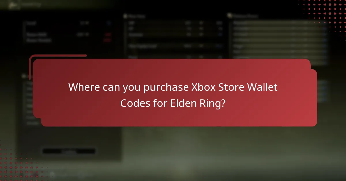 Where can you purchase Xbox Store Wallet Codes for Elden Ring?